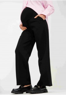 Брюки черные для беременных (мм814)